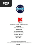 Download Chemical Engineering Internship Report at Noon Sugar Mills Ltd Distillery by Muhammad Shahid SN100730609 doc pdf