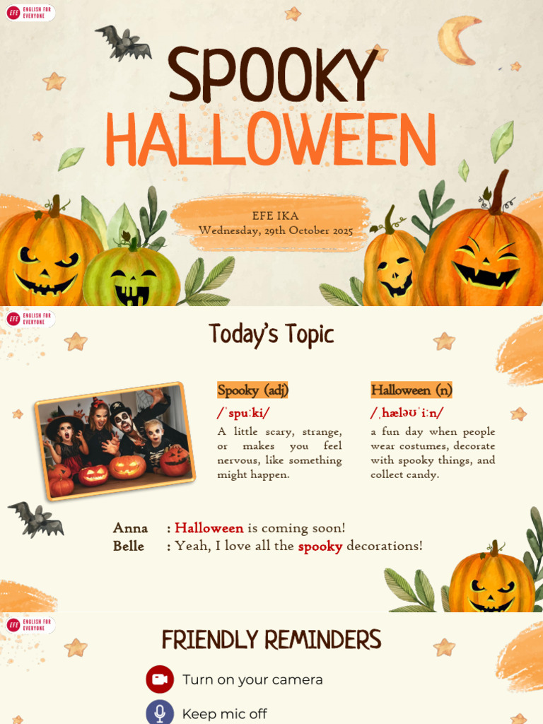 Wed Spooky Halloween Efe Ika Final | PDF | Halloween