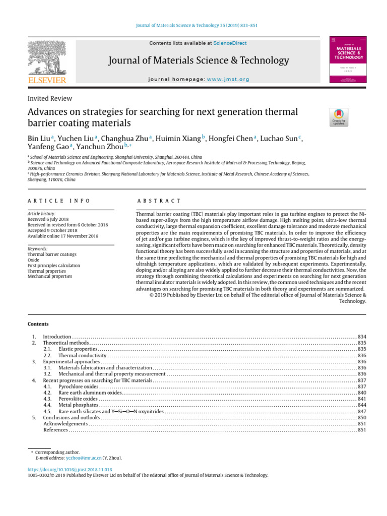 Journal of Materials Science & Technology | PDF | Electrical ...