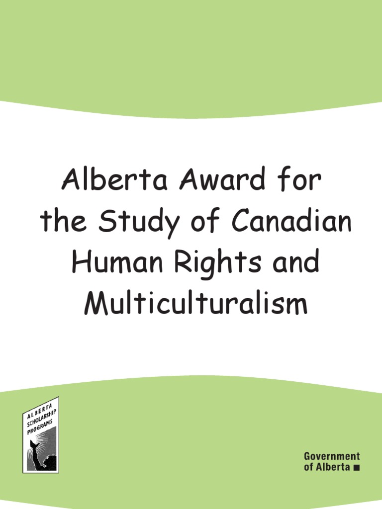 Alberta Human Rights Scholarship Details | PDF | Postgraduate Education ...
