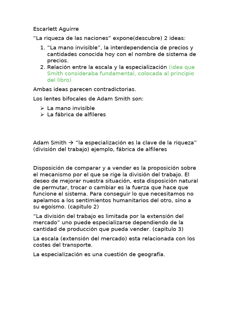La Riqueza de Las Naciones | PDF | Precios | Mercado (economía)