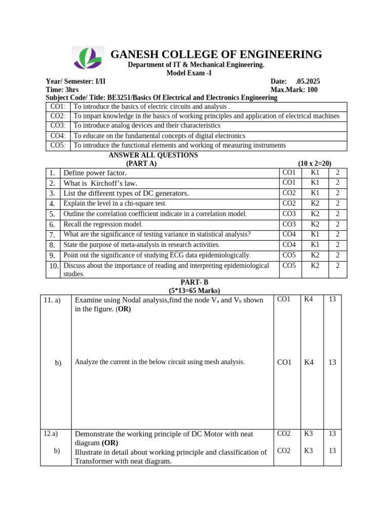 Beee Model QP 1 - 080944 | PDF | Engineering