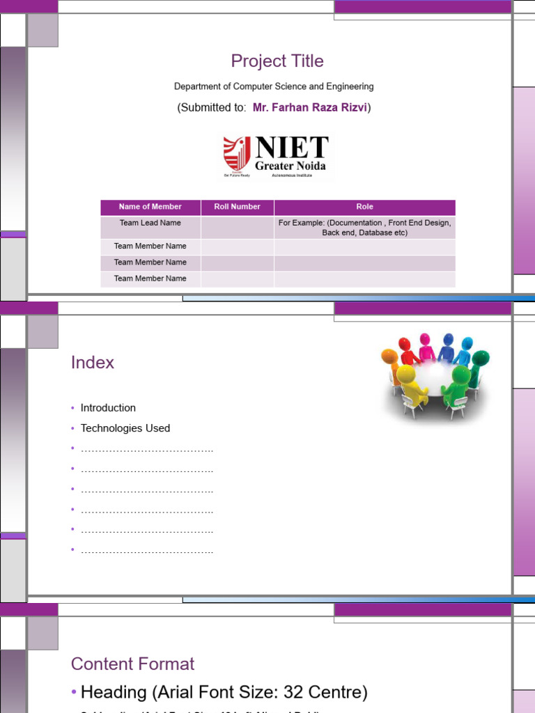 Project PPT Template | PDF