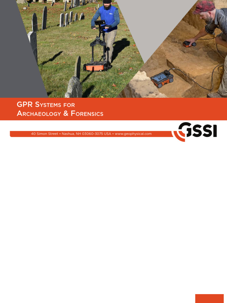 GSSI GPRforArchaeology 2022C | PDF