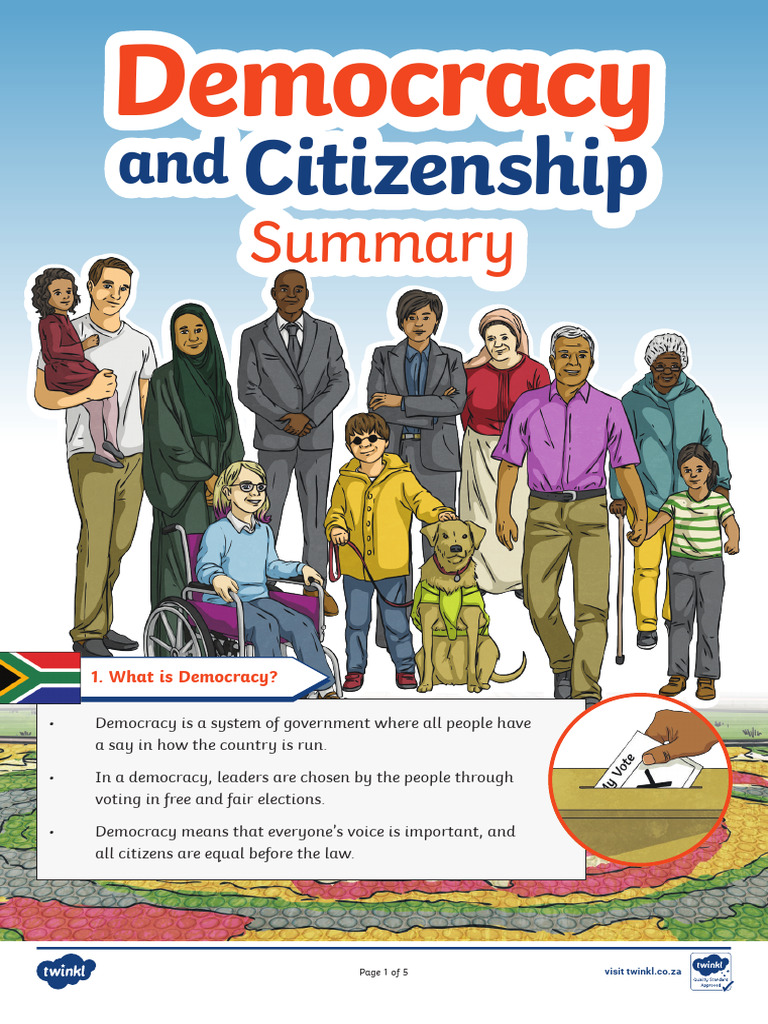 Democracy and Citizenship Summary | PDF | Democracy | Political Ideologies
