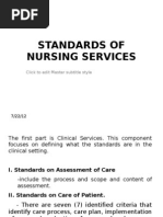 Standards of Nursing Practice