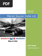 Download Maruti Suzuki India Ltd by Ankit SN100735709 doc pdf