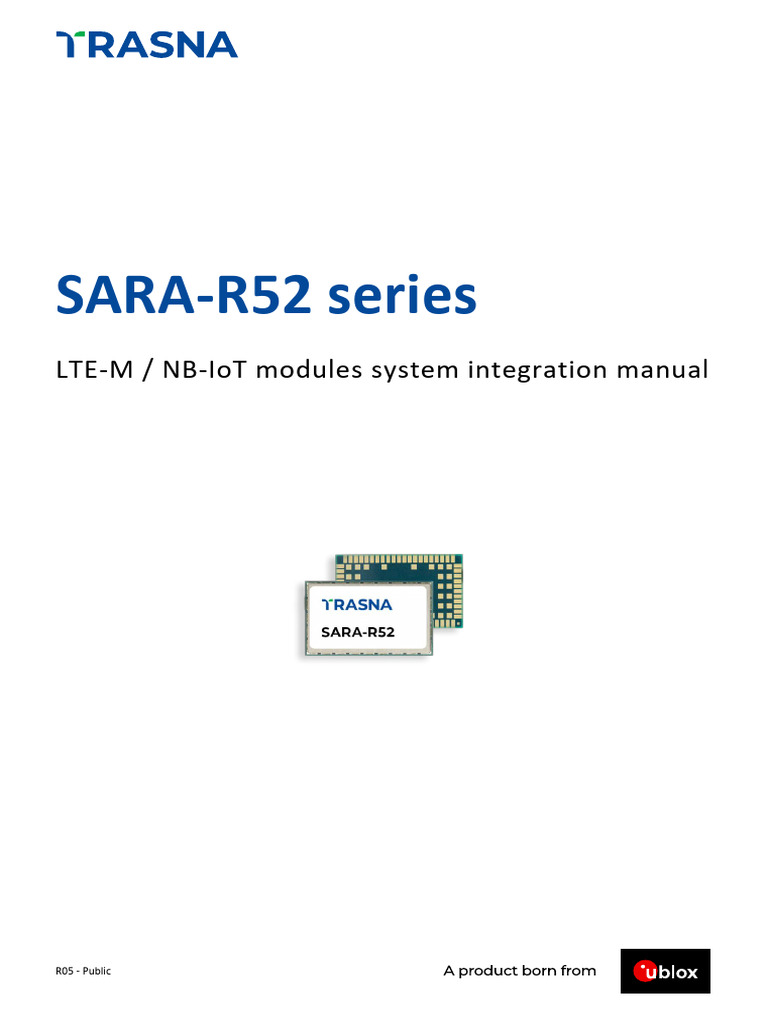 SARA R52 SysIntegrManual | PDF | Telecommunications Engineering | Computing