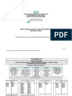 2ndo Mapa Curricular - Matematicas