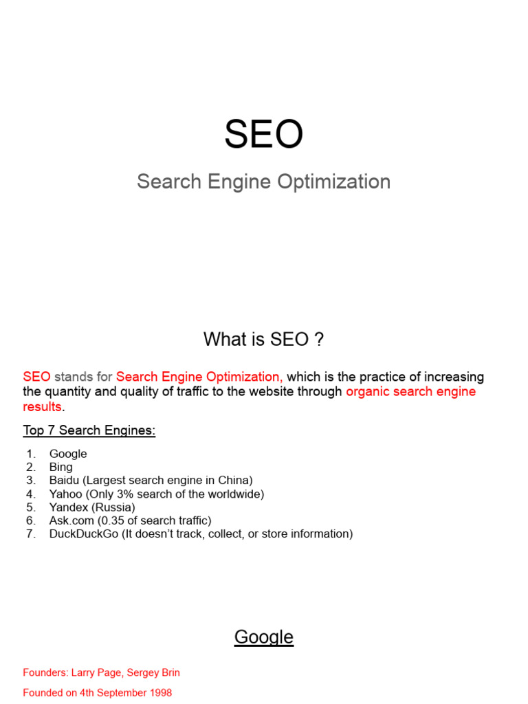Search Engine Optimization | PDF | Search Engine Optimization | Search ...