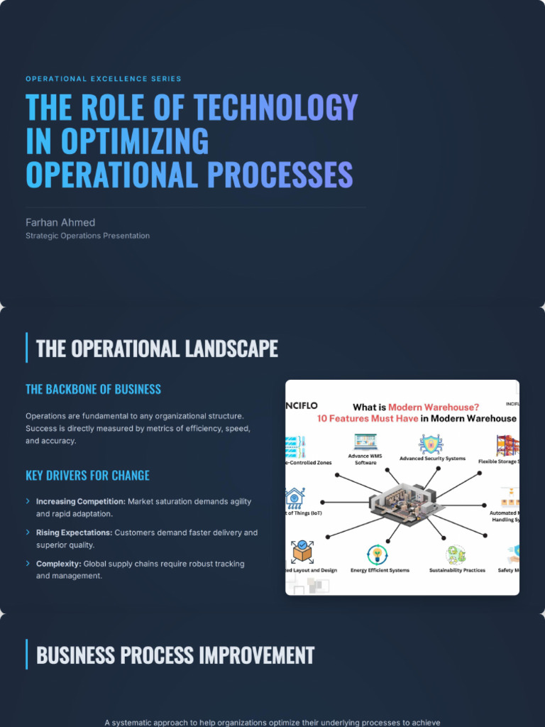 Optimizing Operations With Technology | PDF