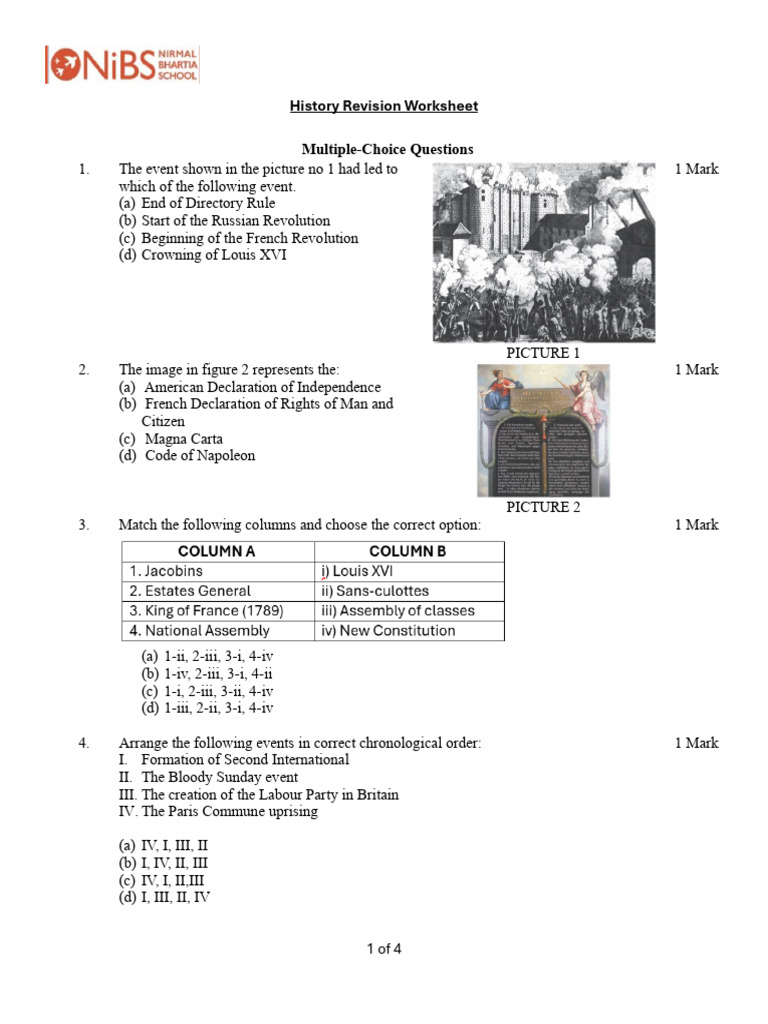 840e2d36ba73225078bceba938ba96a71009735401_History Revision Worksheet | PDF