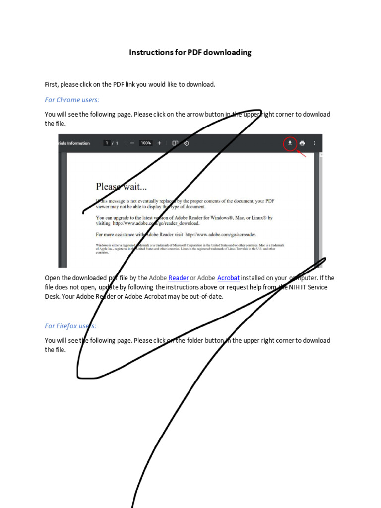 Instructions For PDF | PDF