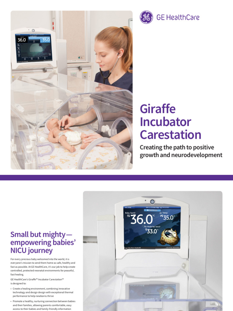 Brochure Giraffe Incubator JB31029XX | PDF | Neonatal Intensive Care ...