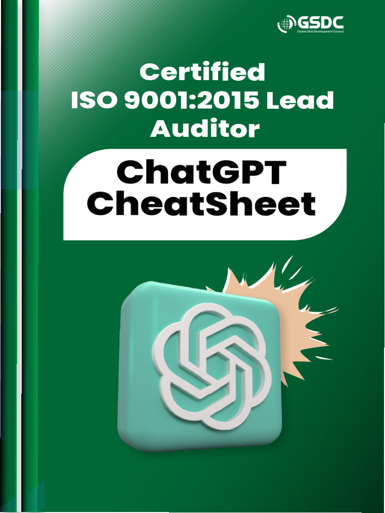 Certified Iso 9001 ChatGPT Cheatsheet Toolkit PDF | PDF | Quality ...