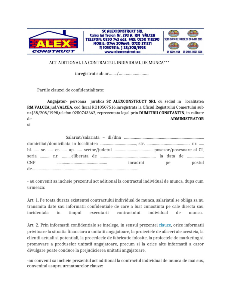 Act Aditional Cim | PDF