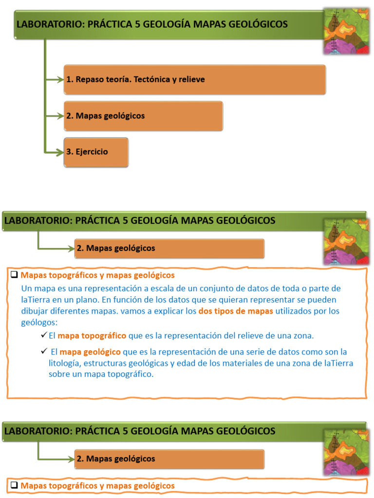 Lab - Bio5 - Geología Interpretar Mapas Geológicos | PDF | Geología | Mapa