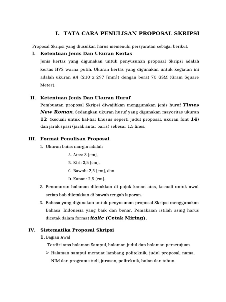Panduan Proposal Skripsi 2026 | PDF