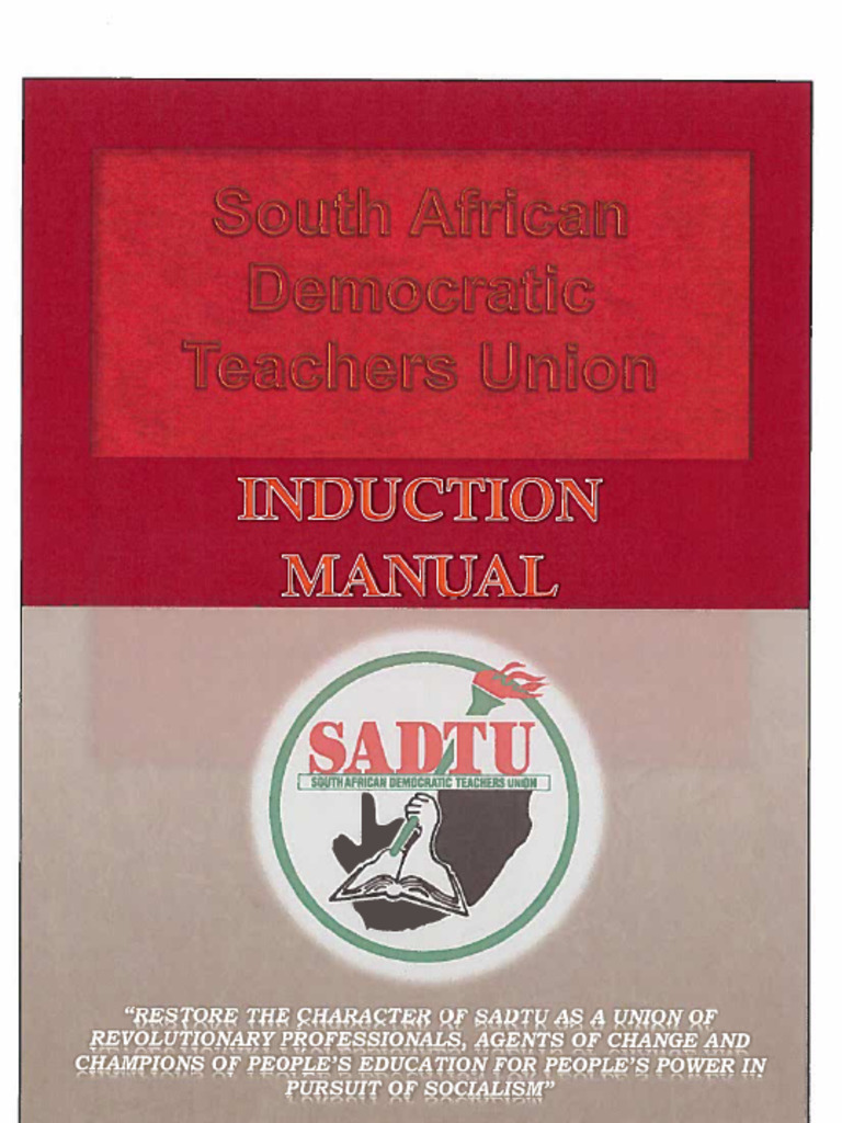 SADTU Induction Manual - Shop Stewards | PDF