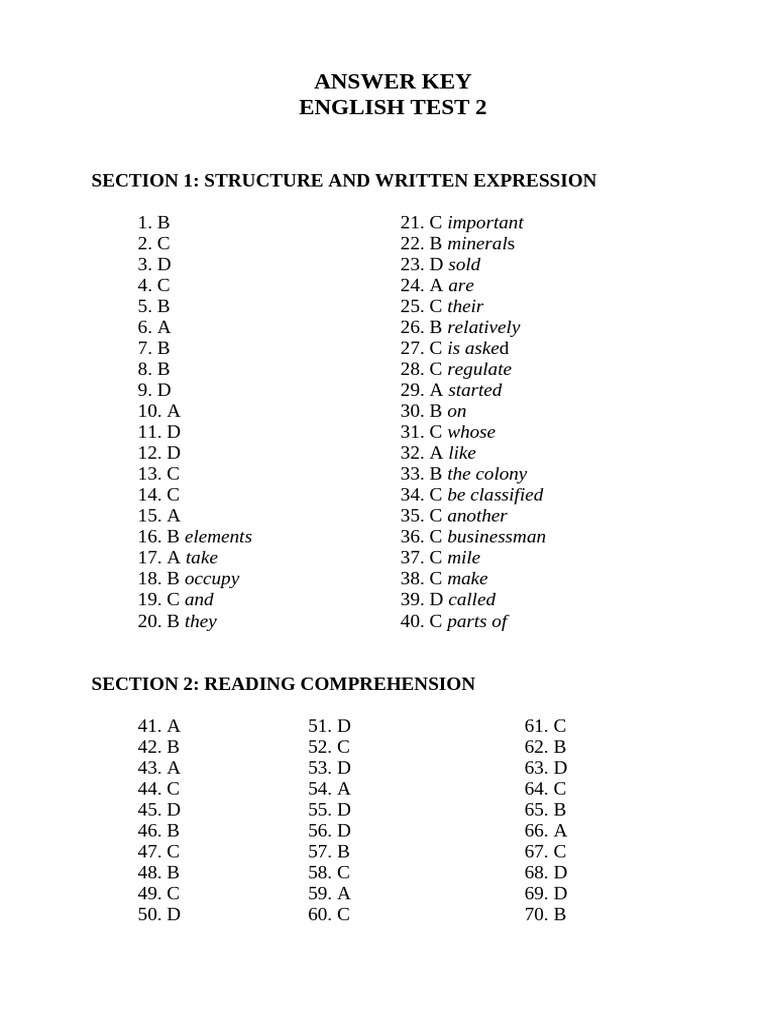 Bu1ea2ng U0110iu1ec2m Test Paper - 2 | PDF