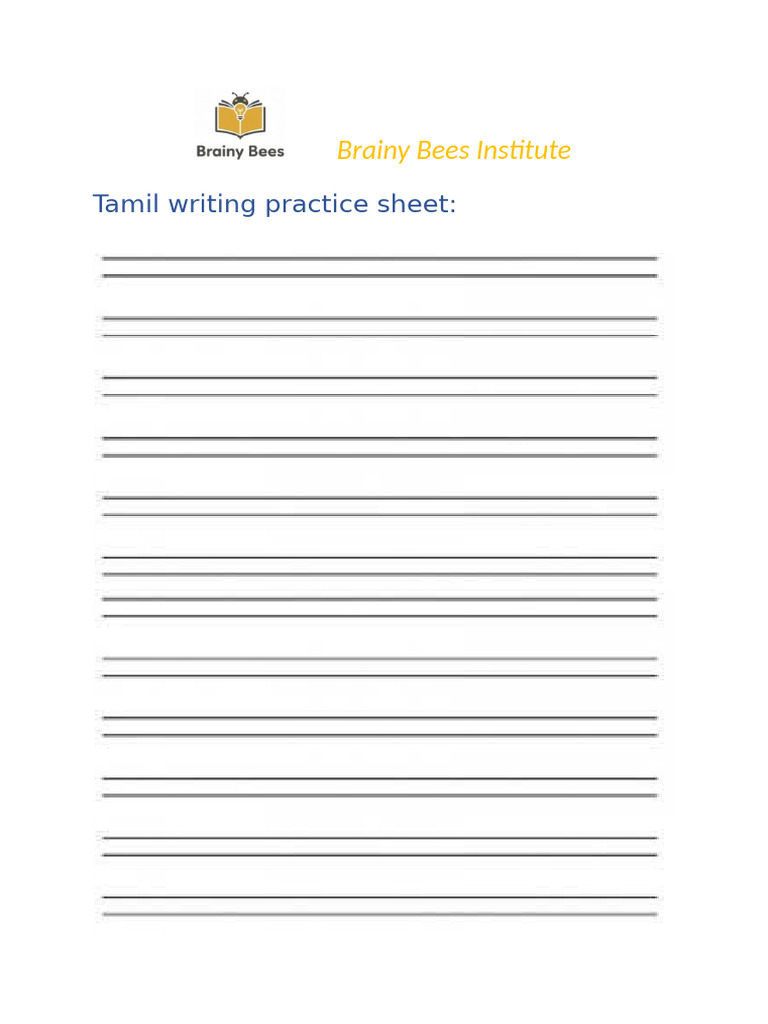 Writing Sheets | PDF