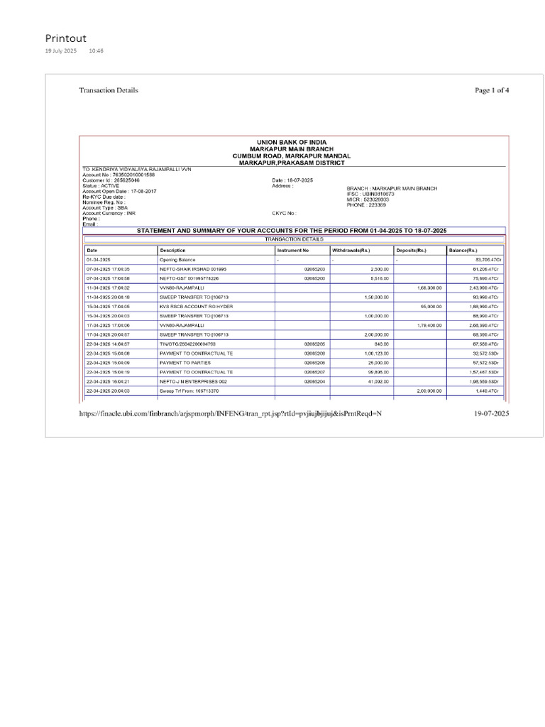 Printout (As PDF | PDF