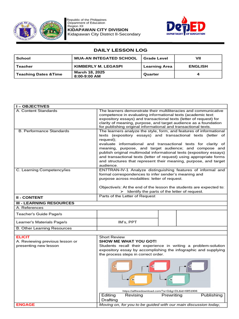 Week 6-Day1-LP - Letter of Request Final Demo | PDF | Essays | Learning