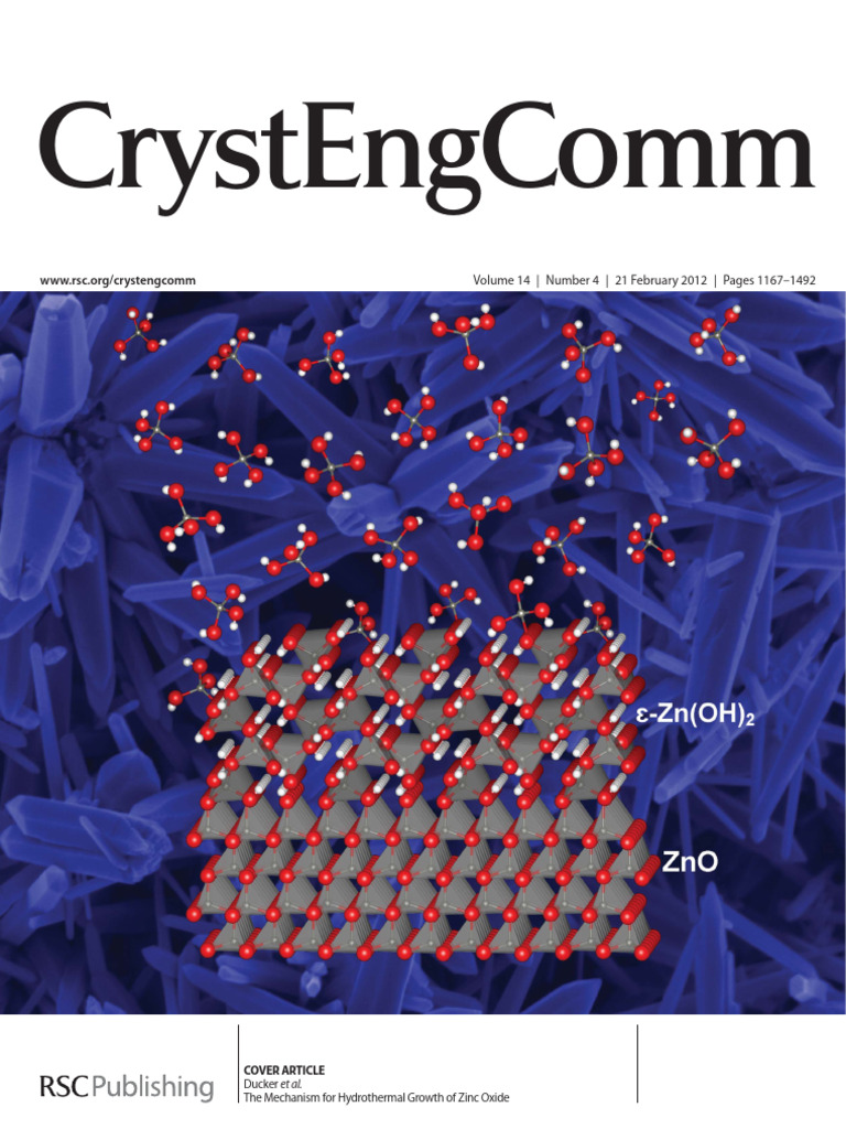 (Im) The Mechanism For Hydrothermal Growth of Zinc Oxide | PDF ...