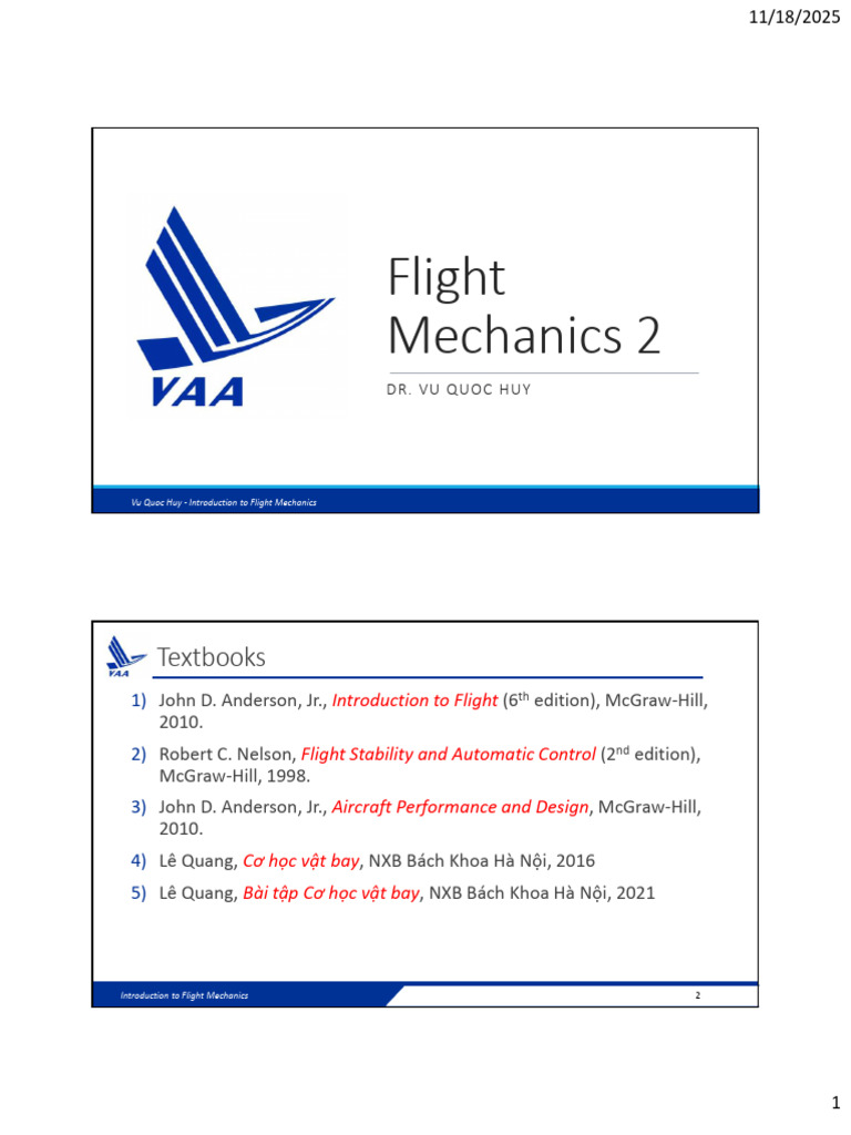Flight Mechanics 2 - Unit 5 - Aircraft Response To Control | PDF ...