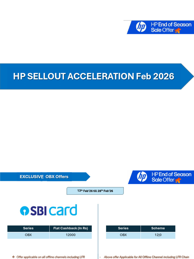 HP Accelerated Consumer Offer - 13th Feb | PDF | Computer Hardware ...