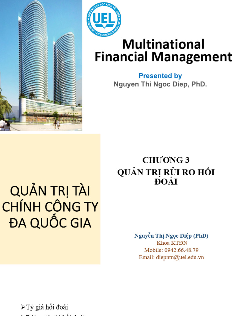 QTTC MNC Chap 3sv Quan Tri Rui Ro Ty Gia Hoi Doai Diep Teach | PDF