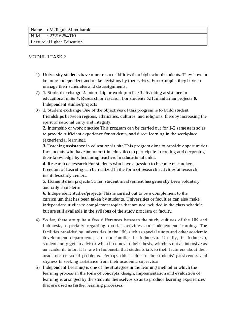 Task 2 | PDF | Learning | Cognition