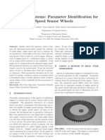 Real Time Systems: Parameter Identification For Speed Sensor Wheels