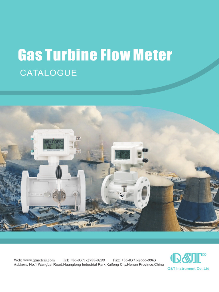 Gas Turbine Flowmeter Catalog | PDF | Flow Measurement | Turbine