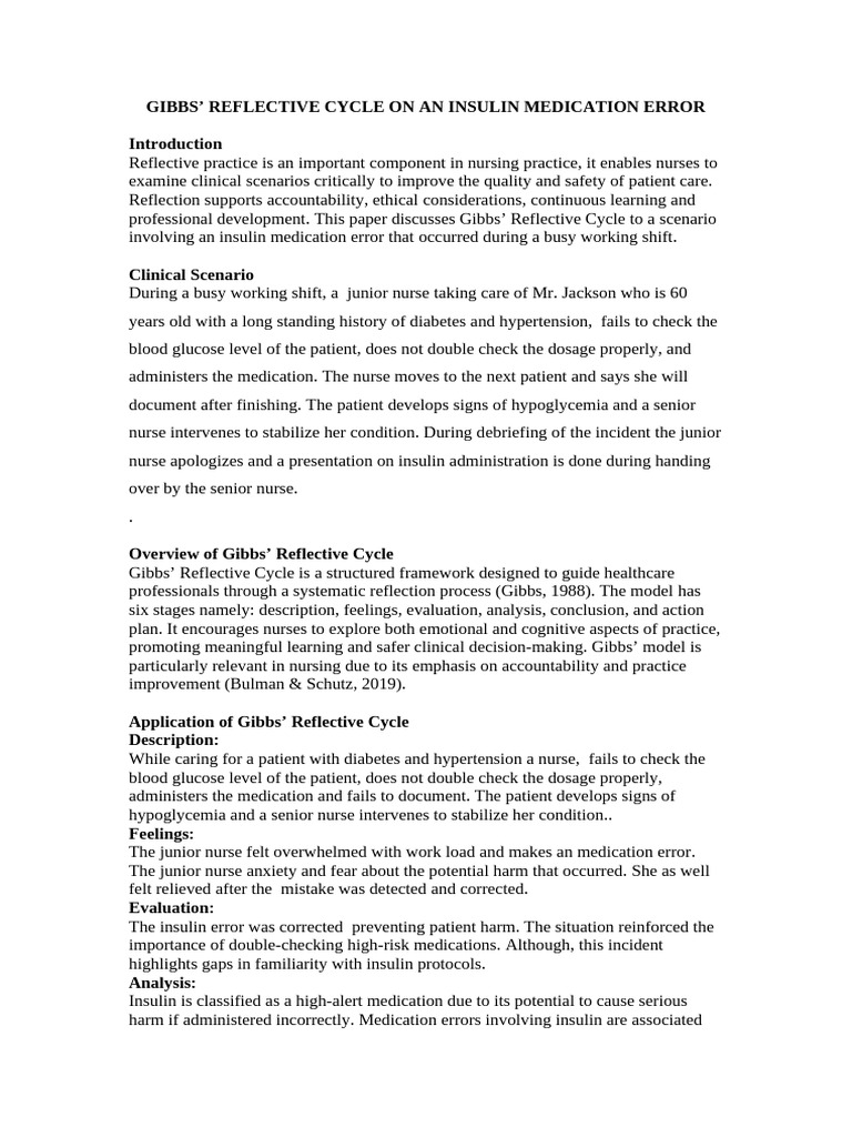 Gibb's Reflective Cycle | PDF