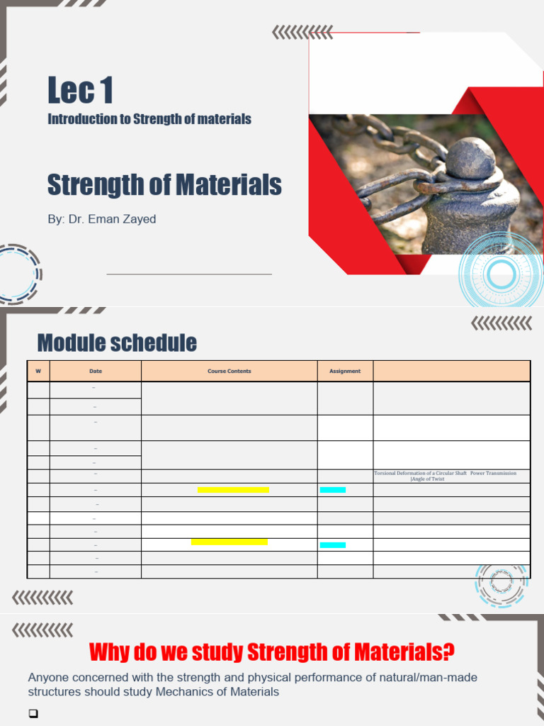 24MATRN07C Lec 1 Strength of Materials | PDF | Strength Of Materials ...