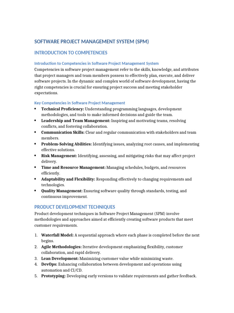 SPM Properly Aligned Notes | PDF | Software Development Process ...
