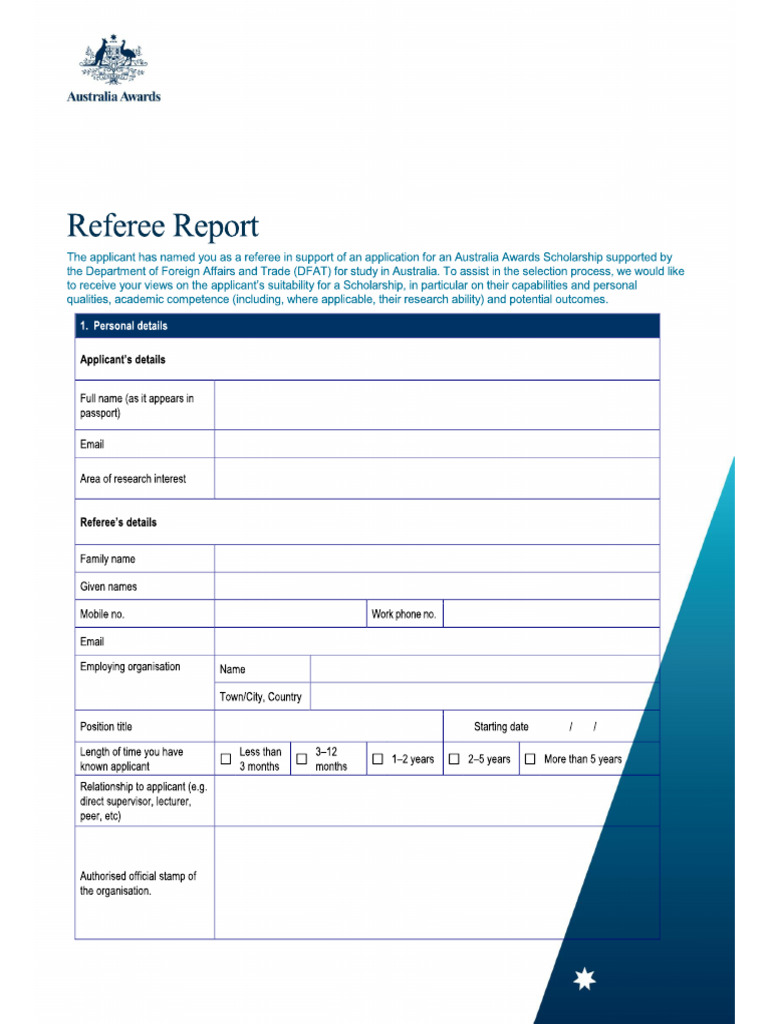 Referee Report Template | PDF