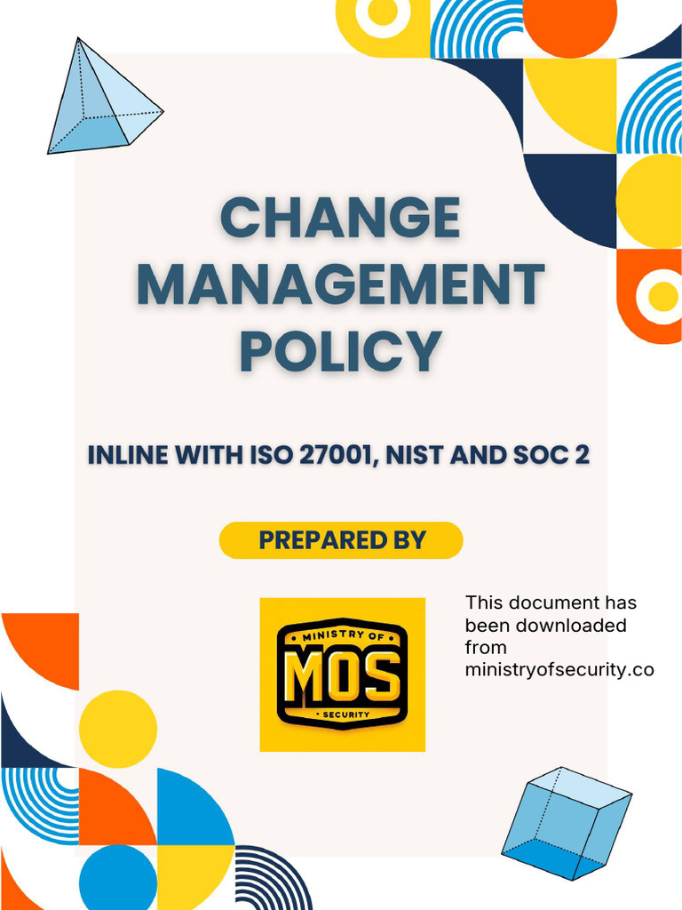 Change Management Policy | PDF | Cloud Computing | Computer Security