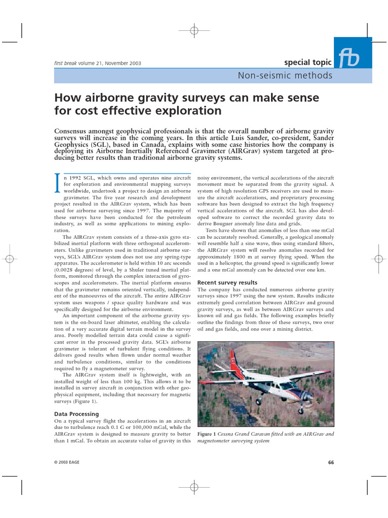 FB-cost Effective Airborne Gravity | PDF | Inertial Navigation System ...