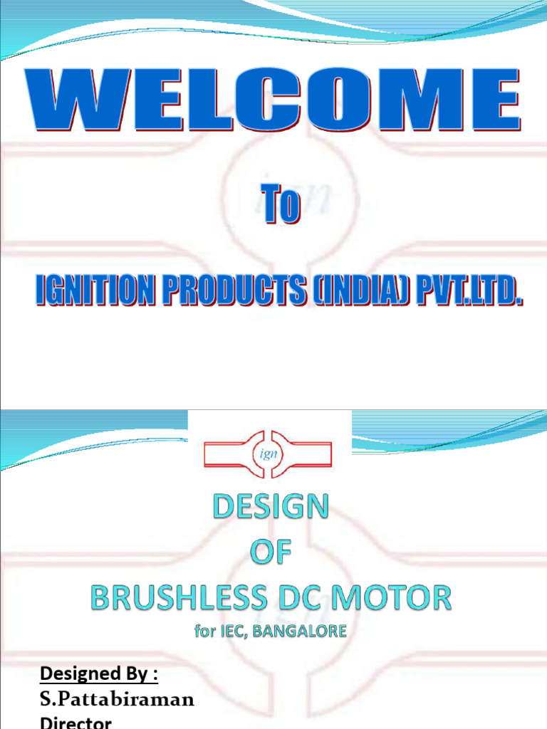 Design of Brushless DC Motor IEC | PDF | Electric Motor | Inductor