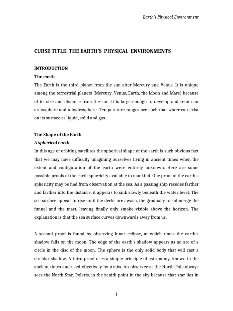 Earths Physical Environment Lecture Series-2 | PDF | Igneous Rock ...