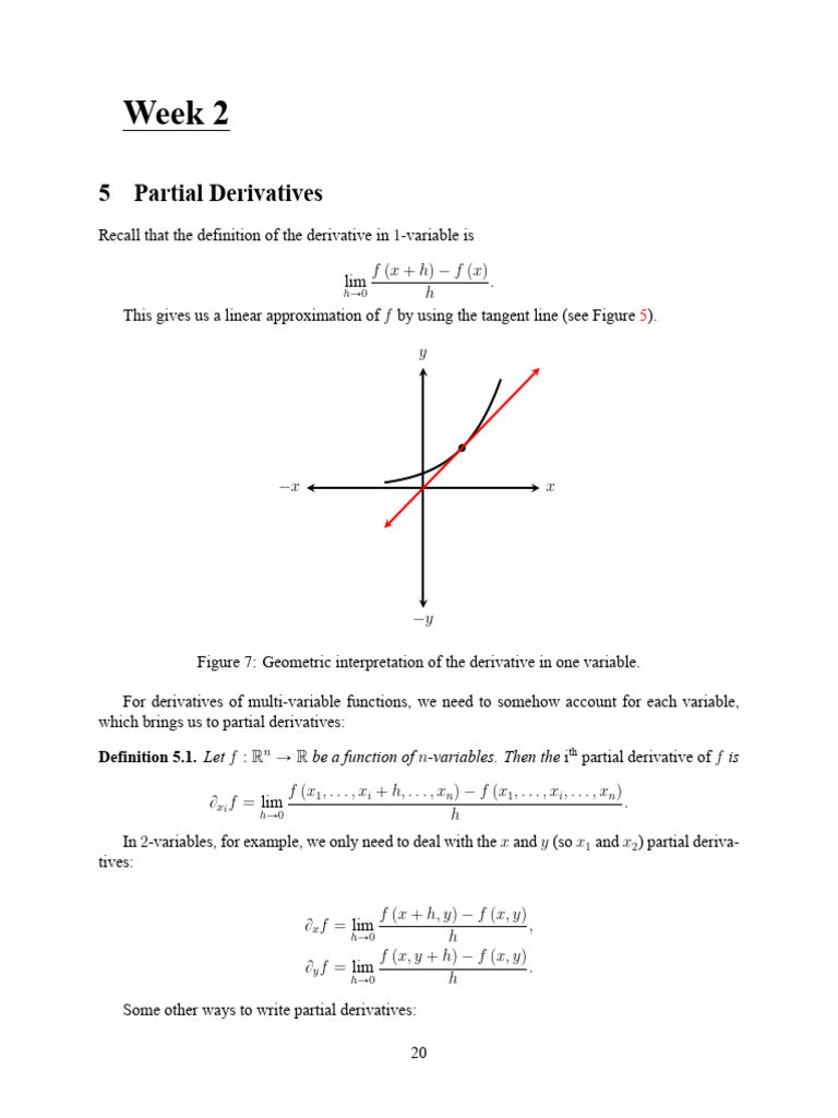 Week 2 | PDF | Derivative | Gradient