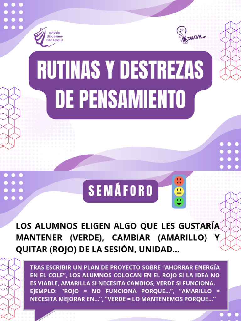 Rutinas y Destrezas de Pensamiento | PDF | Pensamiento | Metáfora