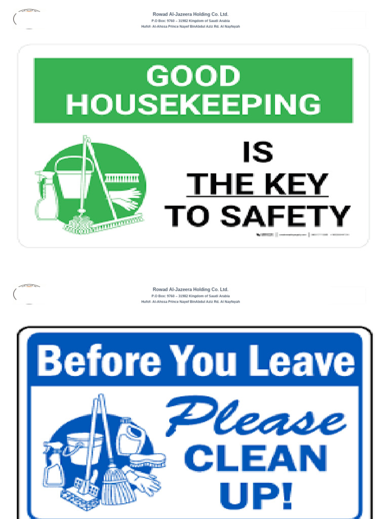 Housekeeping | PDF
