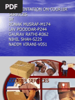 Download A Presentation on Courier Services by bhandari_madhav88 SN100744525 doc pdf