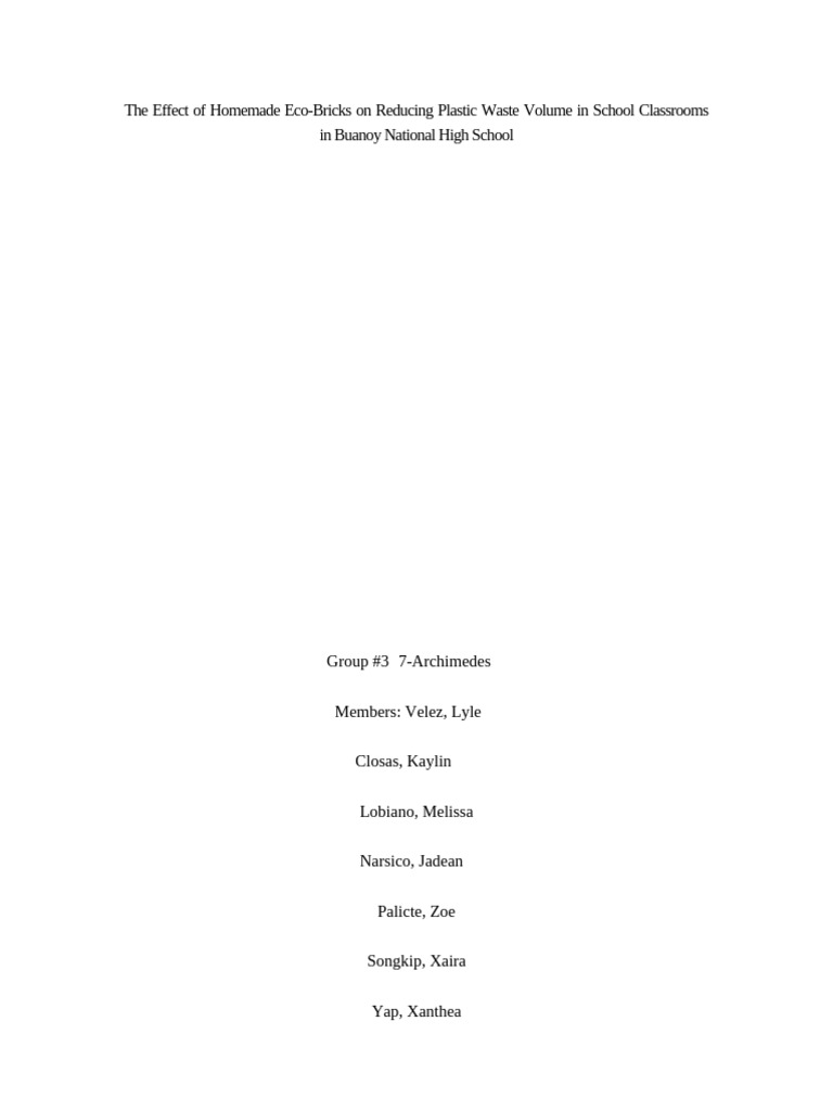 Group3 Research 1 Revised | PDF | Waste Management | Waste