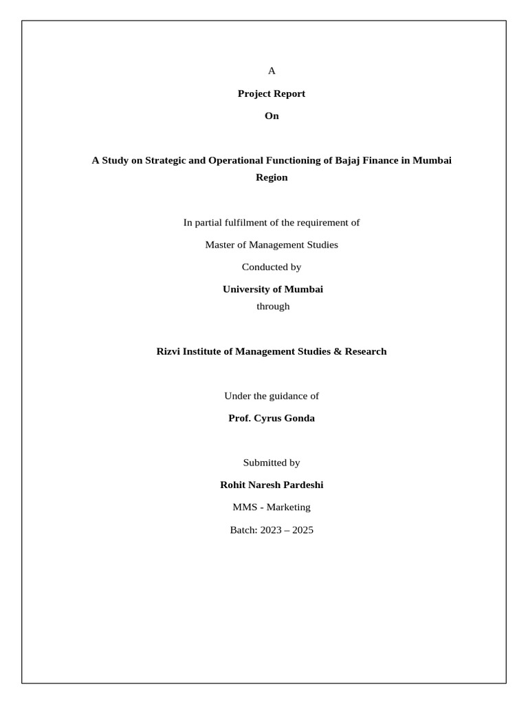 General Management - Project - M2023068 | PDF | Loans | Banks