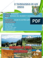 Biomas Del Mundo y Ecosistemas Del Perú