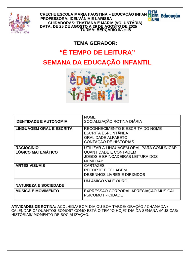 Plano 25 Agosto Berc 2 | PDF